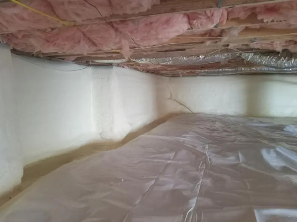 Crawl space encapsulation with closed-cell spray foam for Spray Foam Roofing in Chicago Ridge